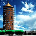 render elevated water tower